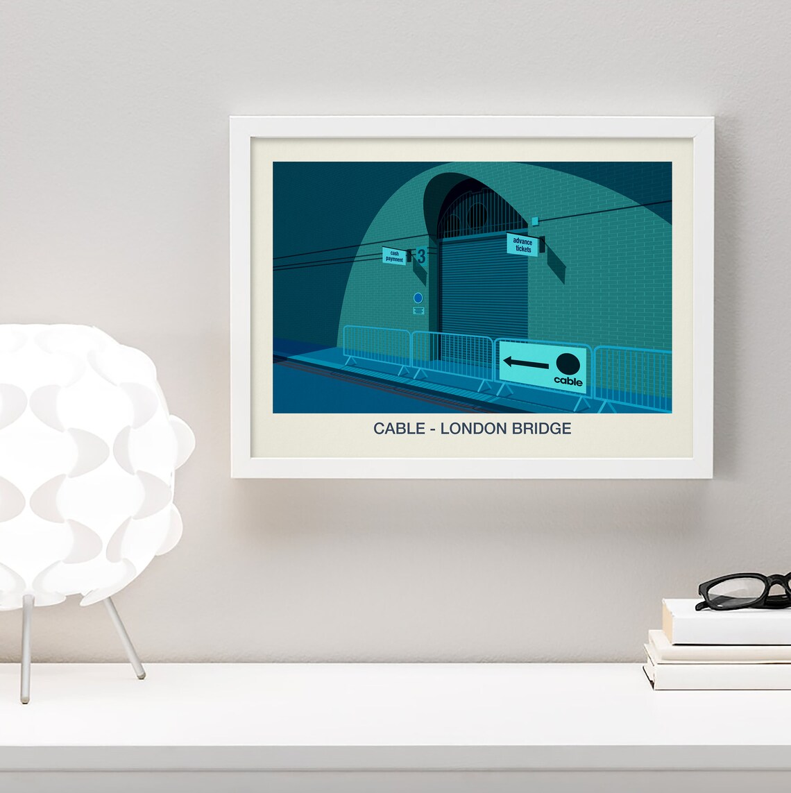 Cable London Bridge Nightclub Railway Arch Venue Illustration Poster - Image 4