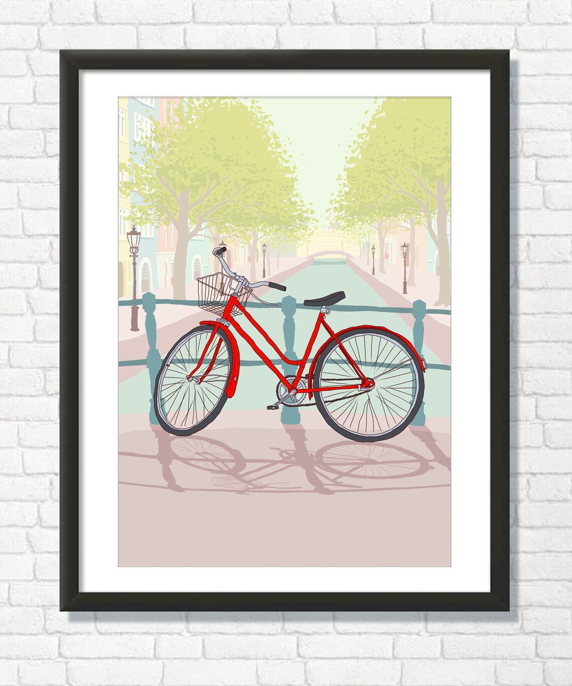 Amsterdam Travel Poster, Place-Name Art Print