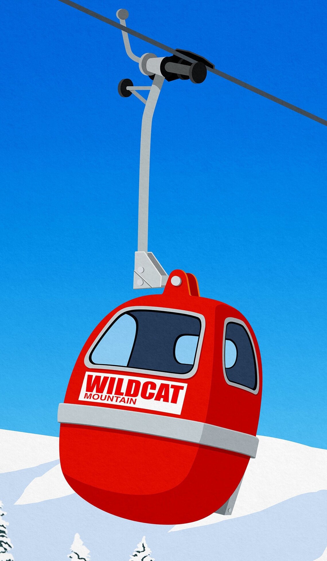 Wildcat Mountain Ski Resort Travel Poster - Image 2