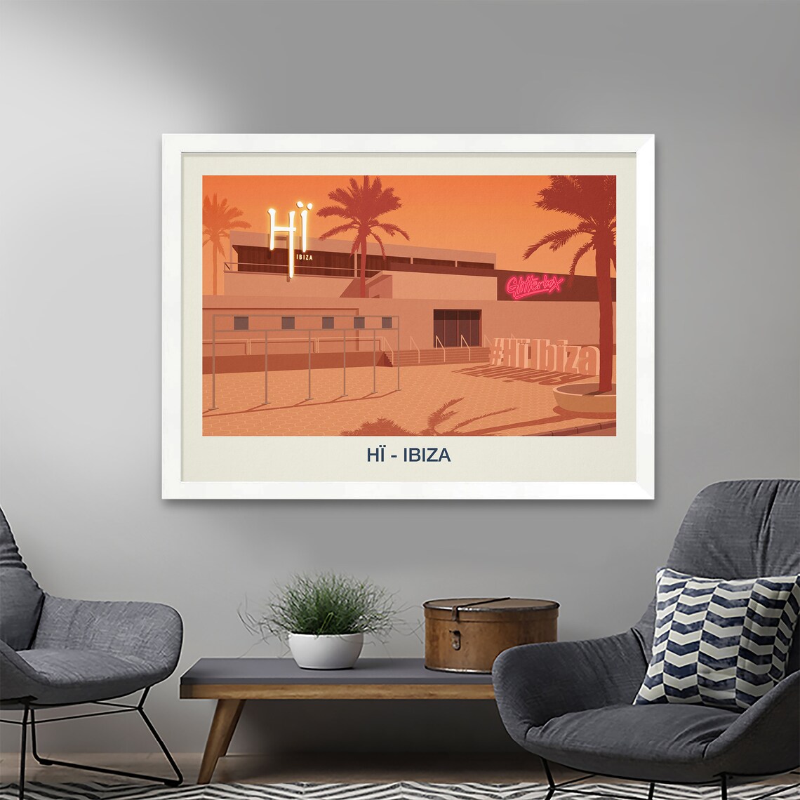 Hi Nightclub Ibiza Travel Poster - Image 2