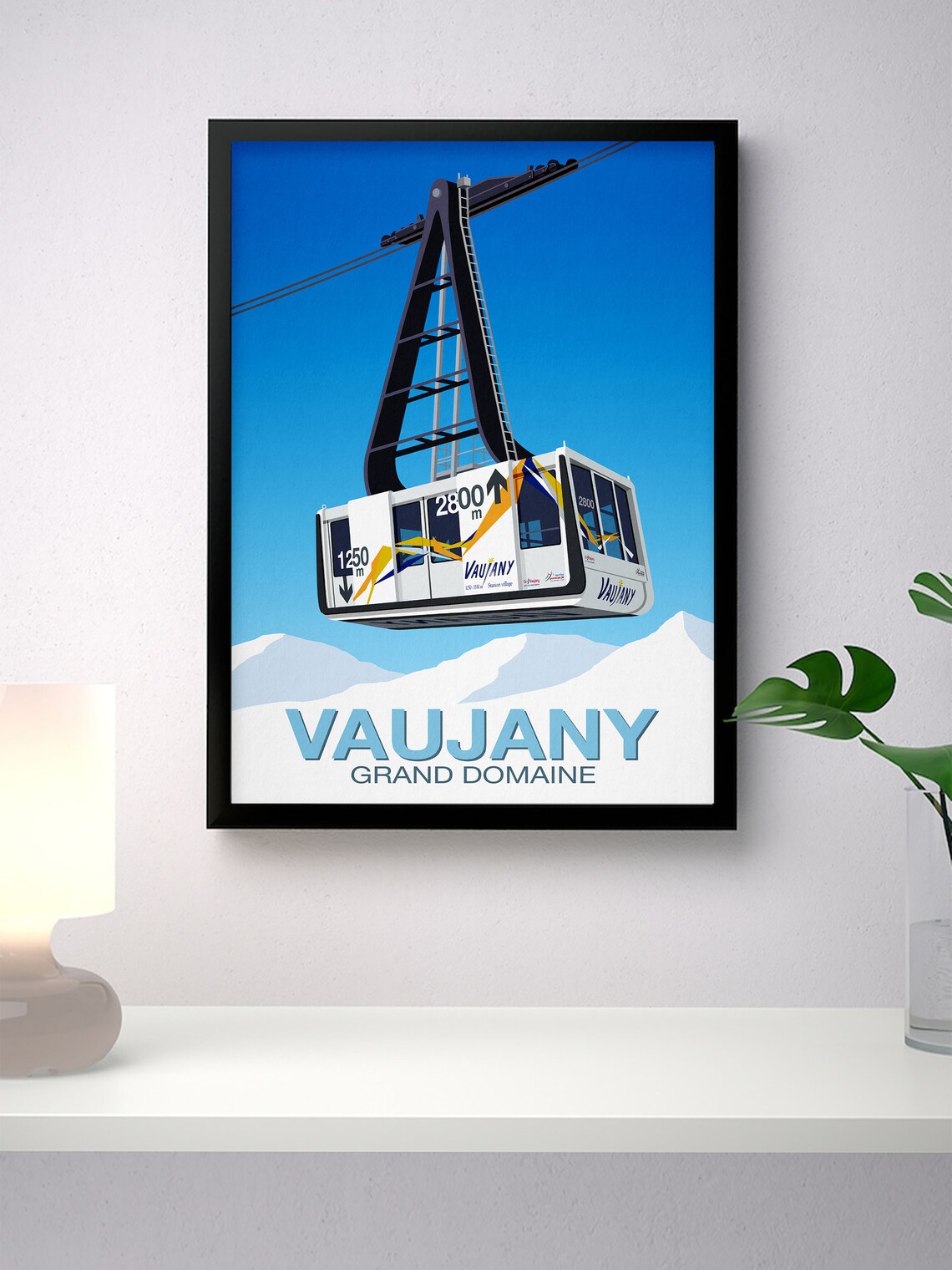 Vaujany Ski Resort Travel Poster - Image 4