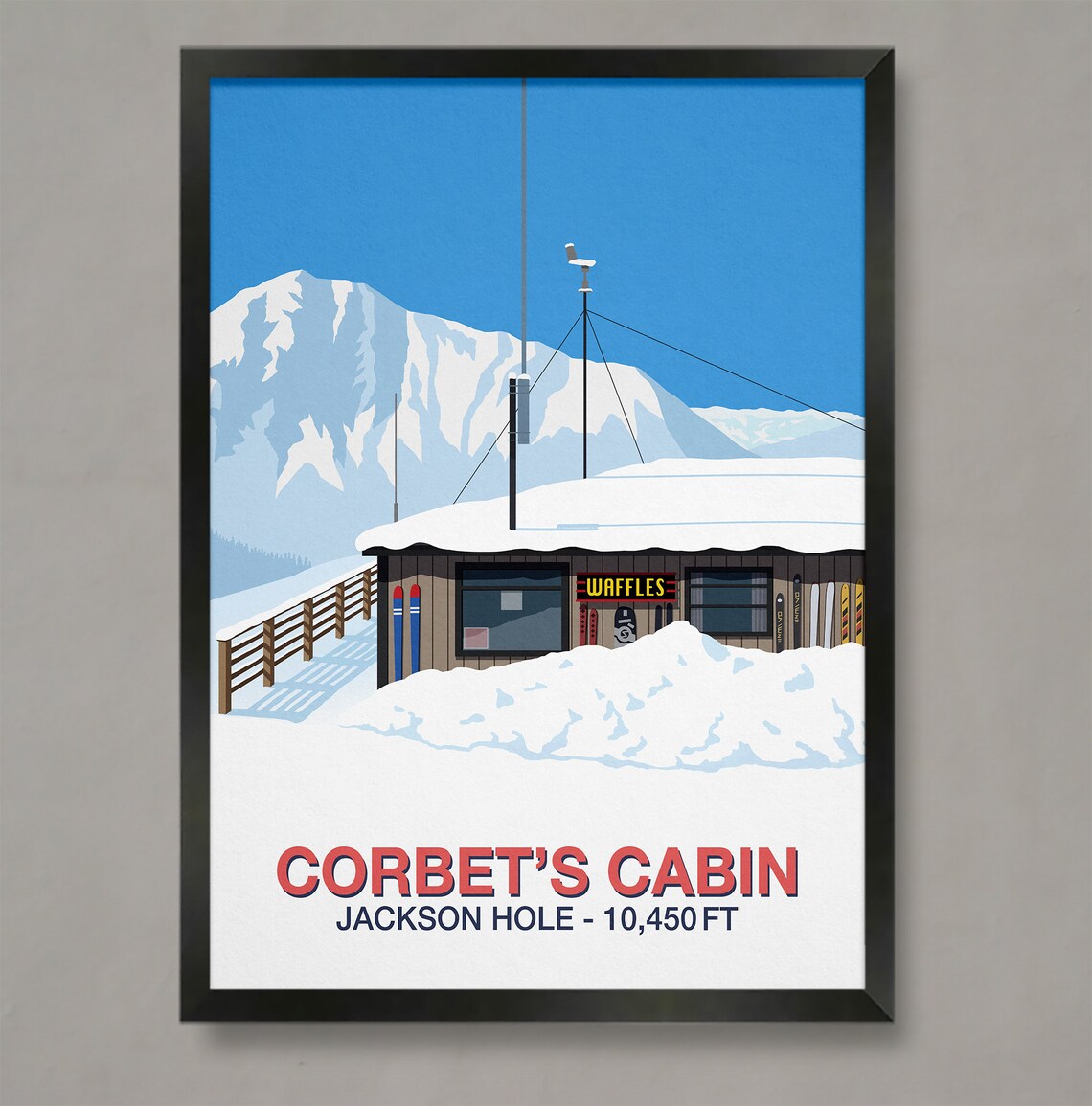 Corbets Cabin Ski Resort Travel Poster