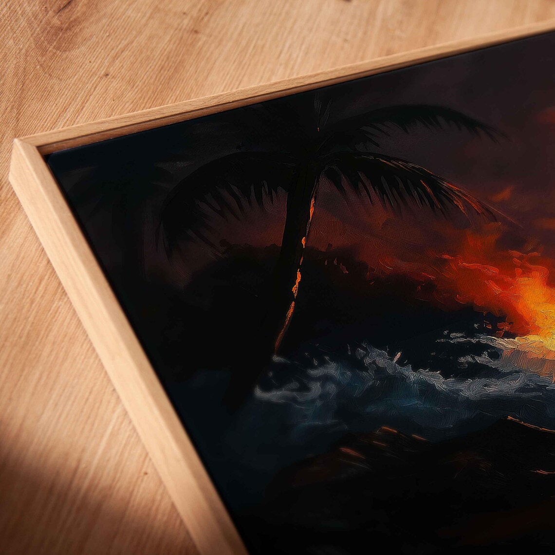 Evening Camping Experience, Beach Sunset Art Print - Image 2
