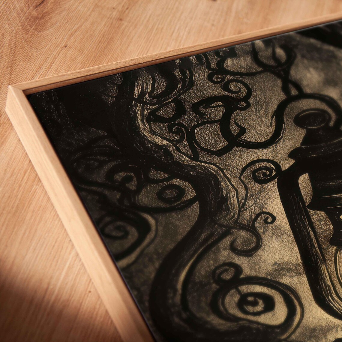 Gothic Lantern Trail Halloween Wall Art Print - Image 2