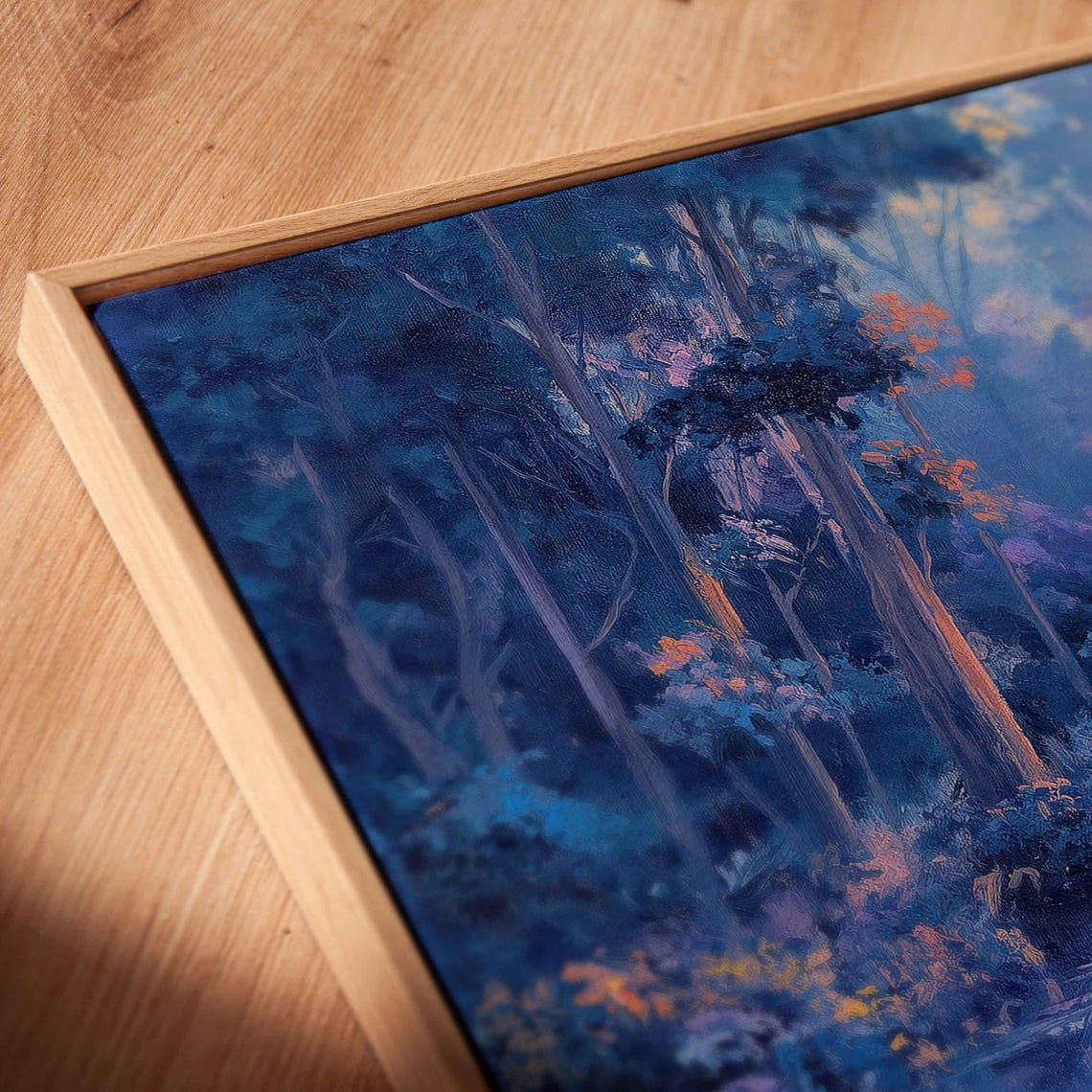 Enchanted Forest At Dawn Misty Pastel River Dreamlike Art Poster - Image 2