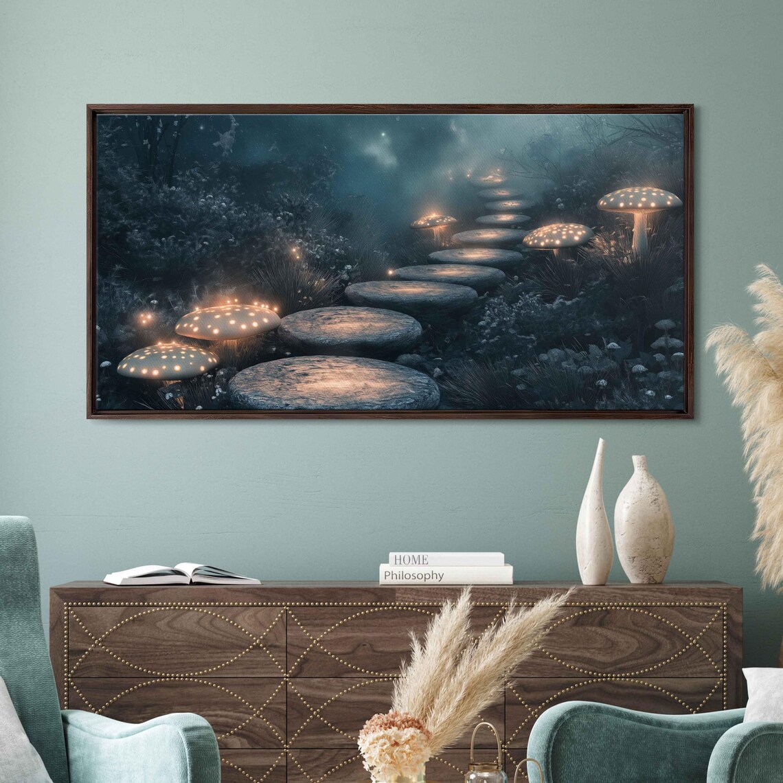 Mystical Winding Stepping Stones, Foxfire Forest Starlit Sky