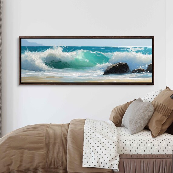 Abstract Seascape, Bold Turquoise Waves