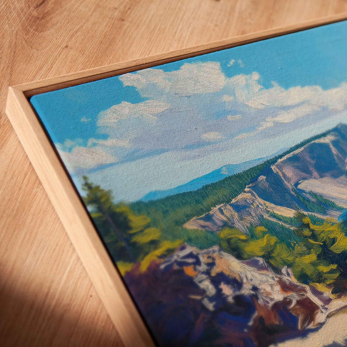 Crater Lake Scenic View Poster, Deep Blue Waters - Image 2