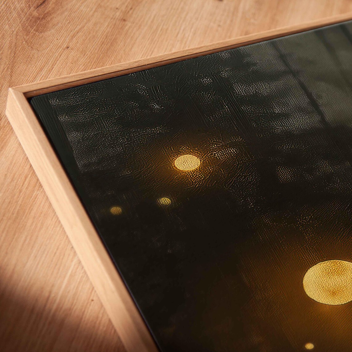 Enchanted Forest With Magical Orbs Art Print - Image 2