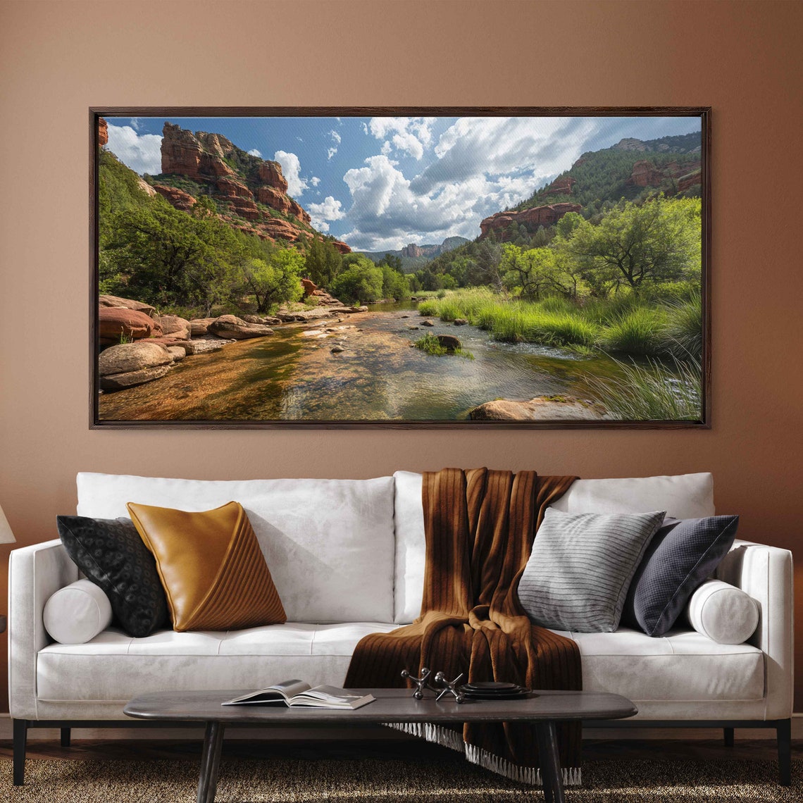 Oak Creek Canyon Sedona River Red Rock Cliffs Scenic Photo Poster - Image 3