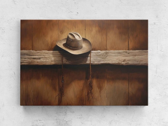 Cowboy Hat Framed Print Ready To Hang