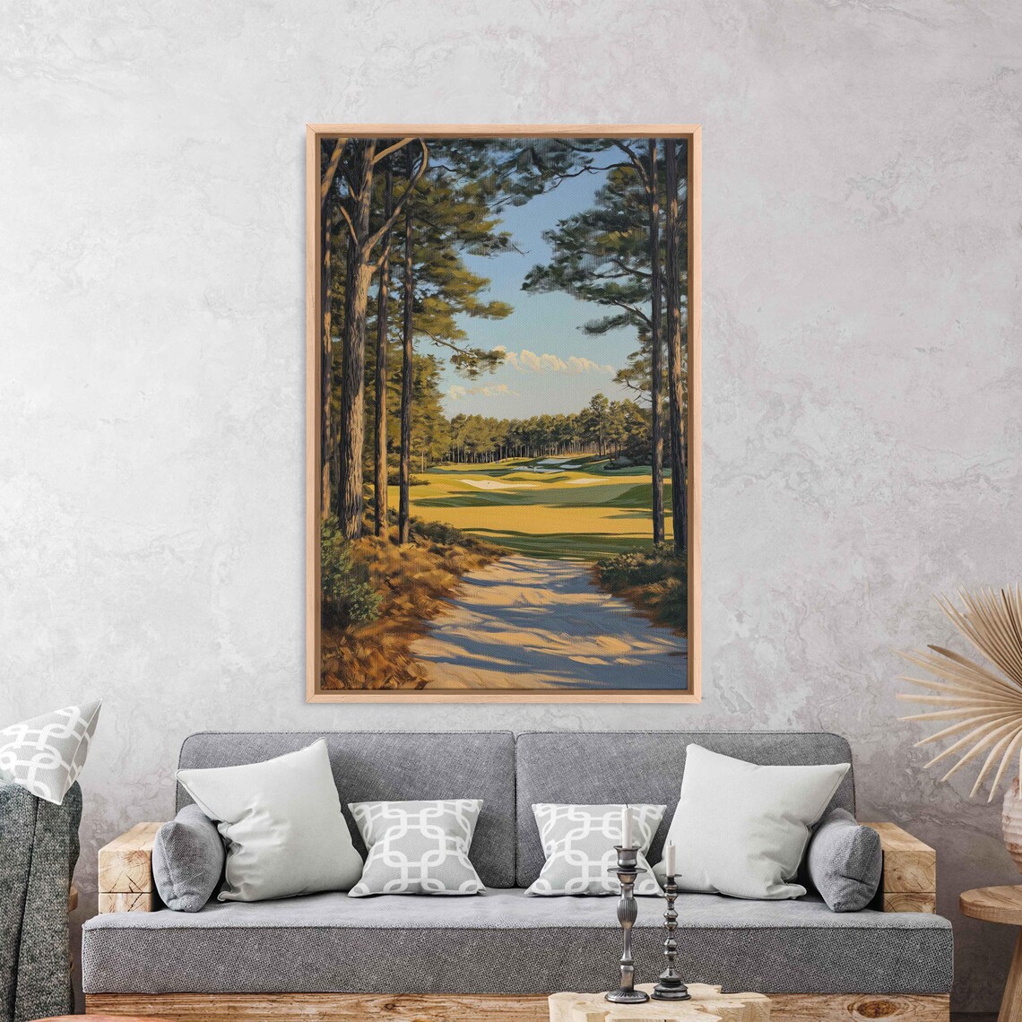 Serene Landscape Of Pinehurst No 2 Art Print
