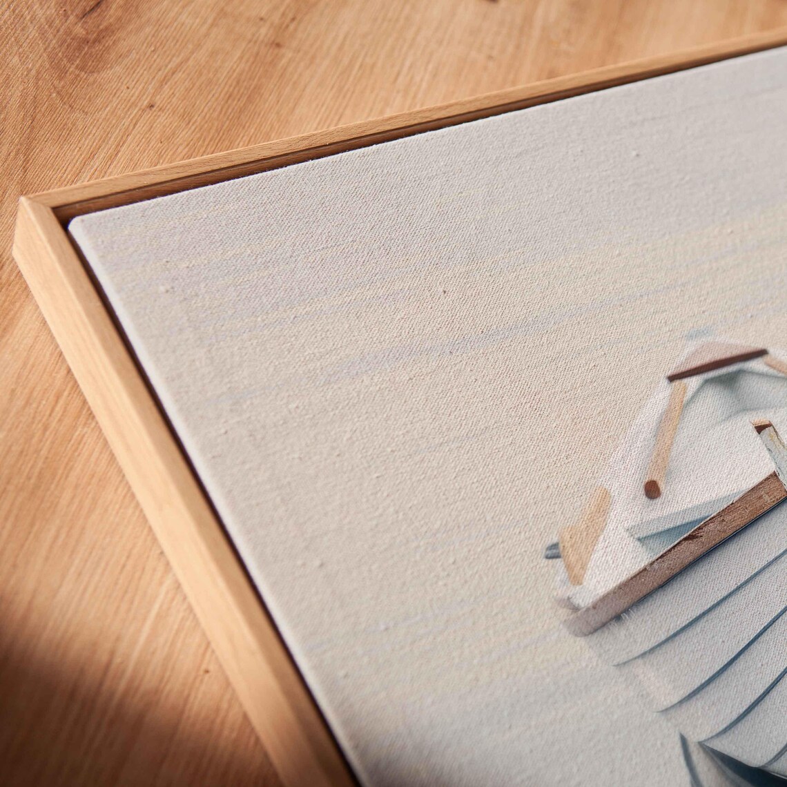Sailboat Hull Resting In The Ocean, Minimalist Art Print - Image 2