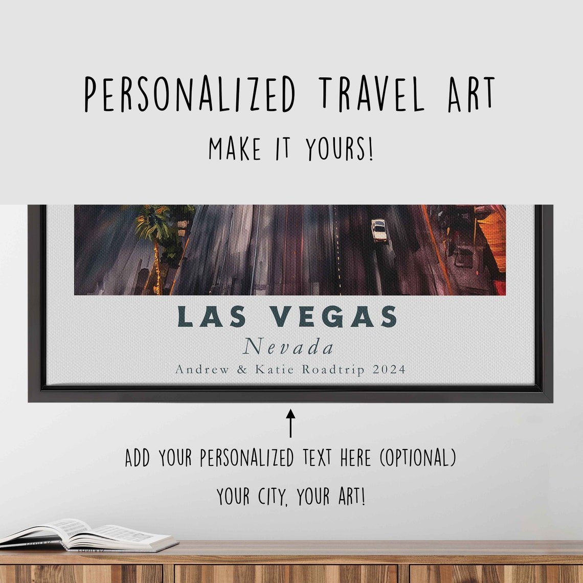 Las Vegas Nevada Strip Eiffel Tower Replica Aerial Daytime Poster - Image 4