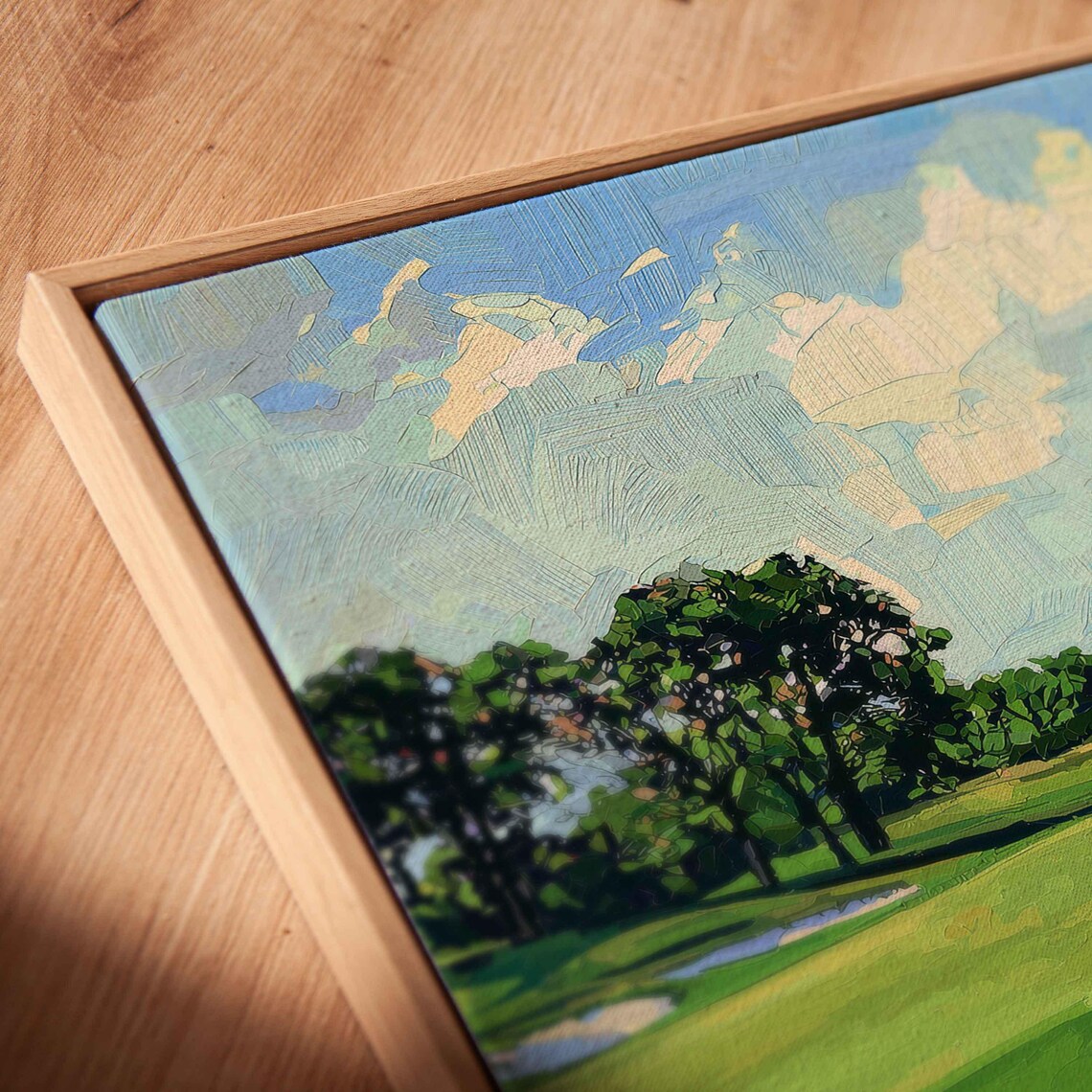 Oakmont Golf Course Clubhouse Fairways Bunkers Painting Poster - Image 2