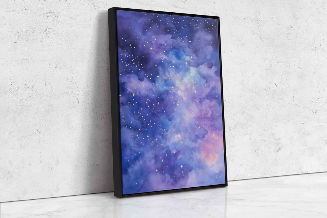 Starry Clouds Framed Print Ready To Hang - Image 4