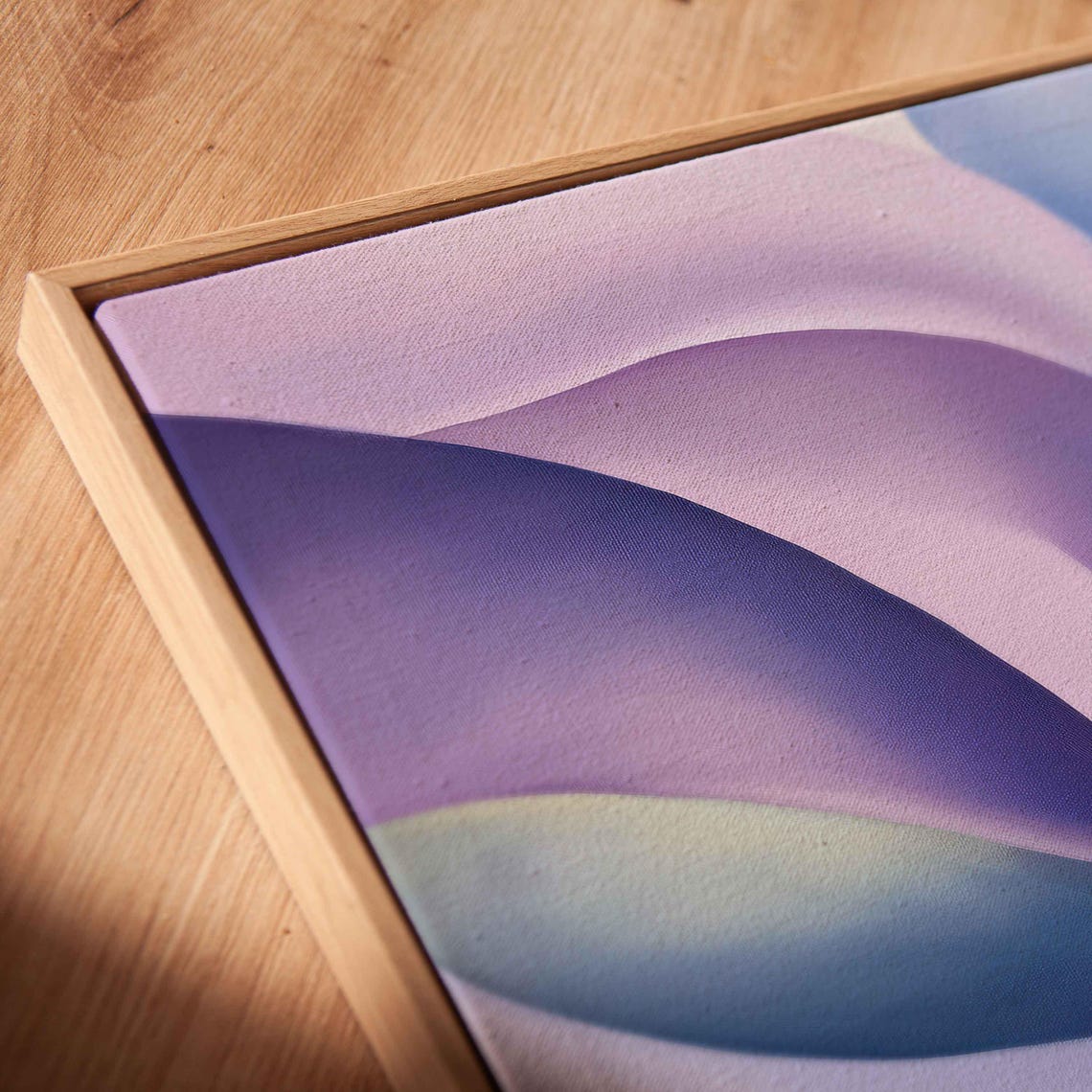 Soft Pastel Abstract Swirls Lilac Lavender Dreamy Modern Print - Image 2