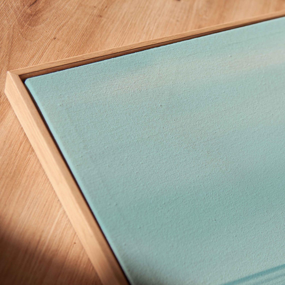 Distant Sailboat On Vast Teal Sea Ultra Minimal Panoramic Poster - Image 2