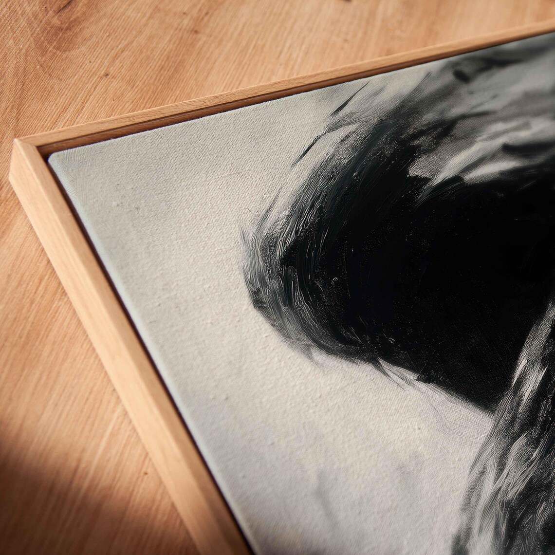 Modern Abstract Monochrome Art Print, Light And Shadow - Image 2