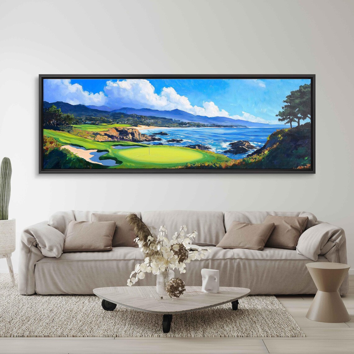 Pebble Beach Golf Course 18th Hole Wall Art Print - Image 3