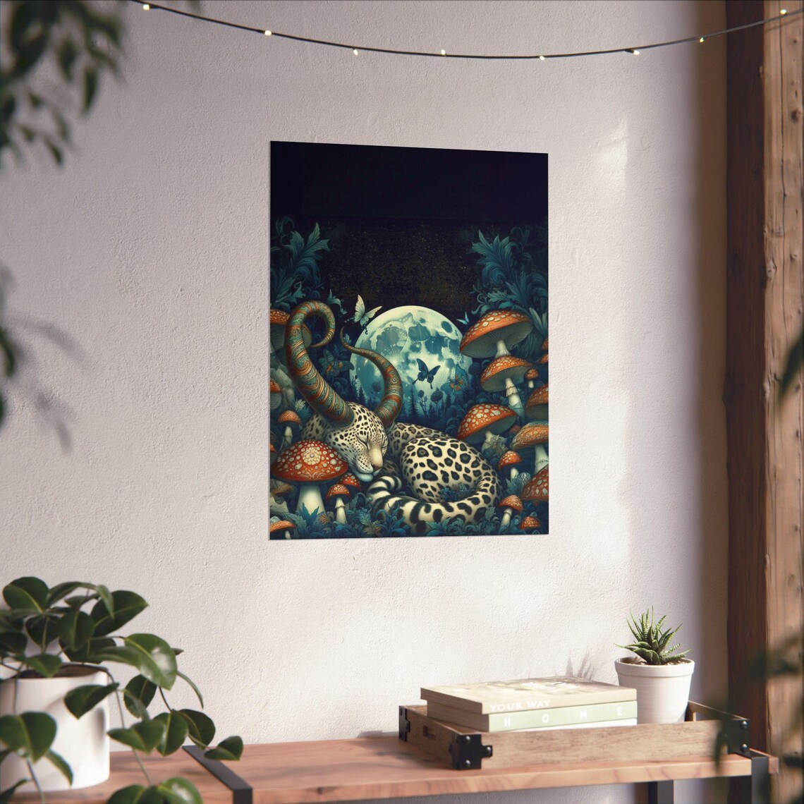 Leopard Poster, Dreamy Animal Themed Decor - Image 3