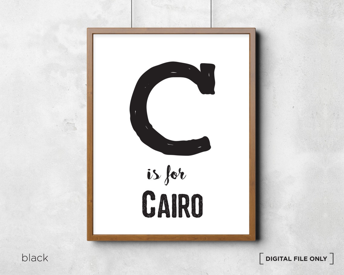 Letter L Is For Levi Maroon Initial Personalized Nursery Poster - Image 3