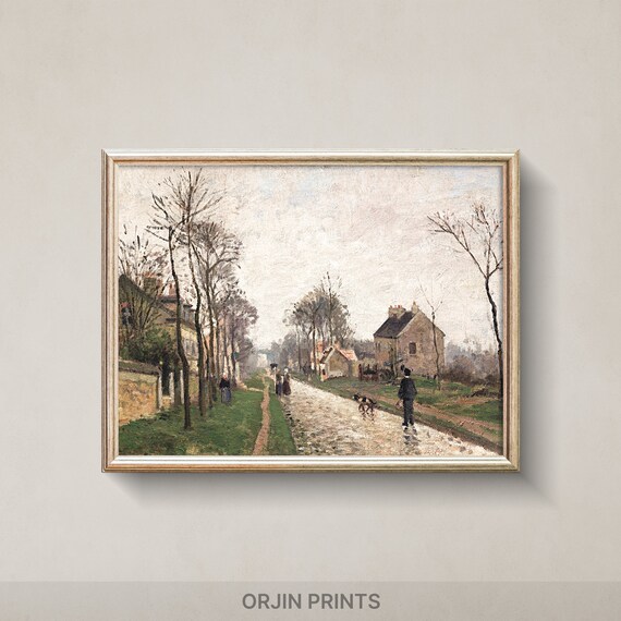 Peaceful Countryside Scene Print Calm Rural Landscape Gentle Brushstrokes Instant Art Orjin Prints 24