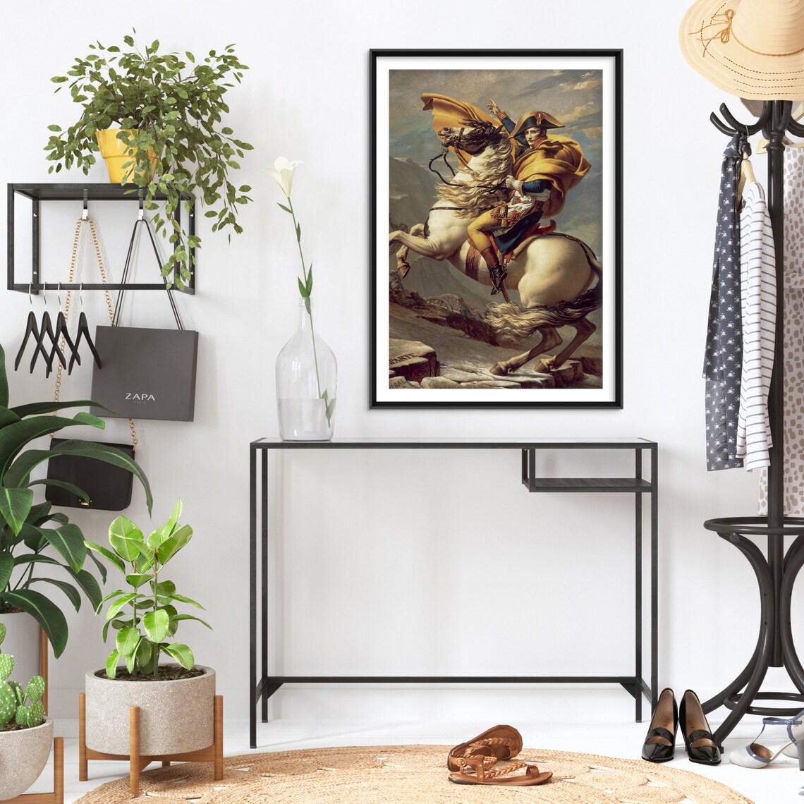 Napoleon Crossing The Alps Art Print, Jacques-Louis David - Image 2