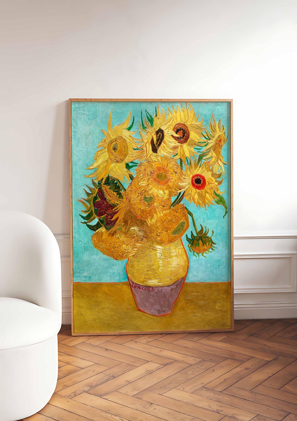 Van Gogh Floral Still Life, Vintage Botanical Poster - Image 2