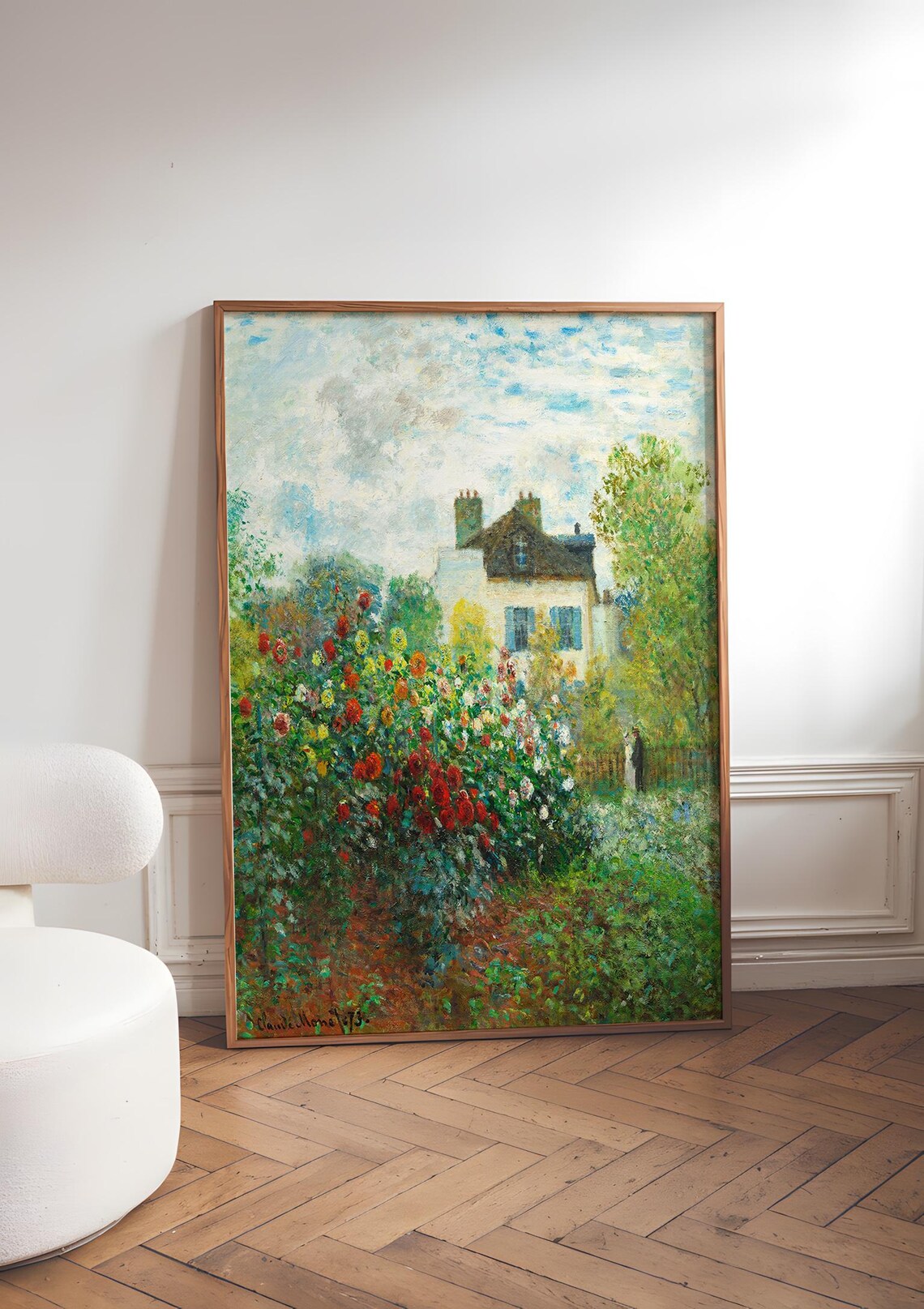 Garden At Argenteuil - Monet Impressionist Print - Image 2