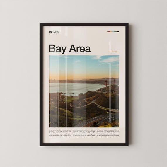 Bay Area Print Wall Art Poster Photo Golden Gate Bridge Alcatraz Island Muir Woods Lombard