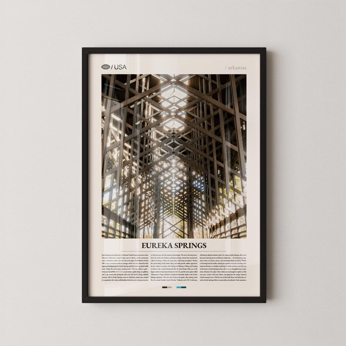 Eureka Springs Arkansas Thorncrown Chapel Travel Poster Photo