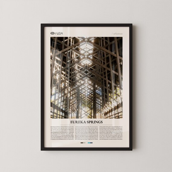 Eureka Springs Arkansas Thorncrown Chapel Travel Poster Photo