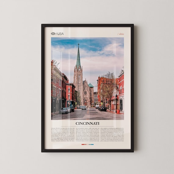 Cincinnati Ohio Historic Church Street Architecture Photo Poster