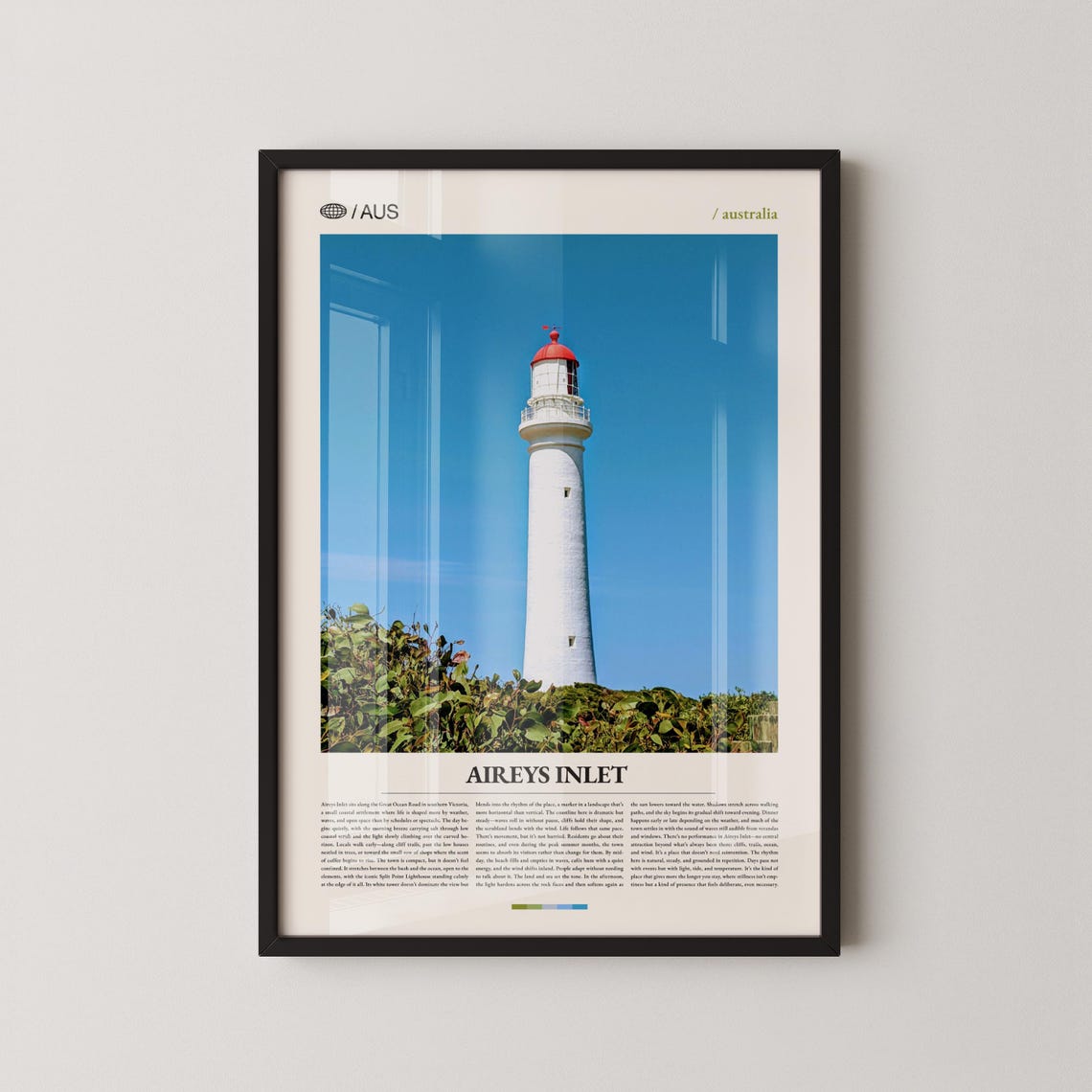 Aireys Inlet Print Wall Art Poster Photography Australian Coastline Surf Beach Decor