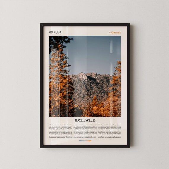 Idyllwild Print Wall Art Poster Photo Mount San Jacinto Nature Center Deer Springs