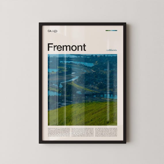 Fremont Print Wall Art Poster Photo Niles Canyon Mission San Jose Quarry Lakes Coyote Hills