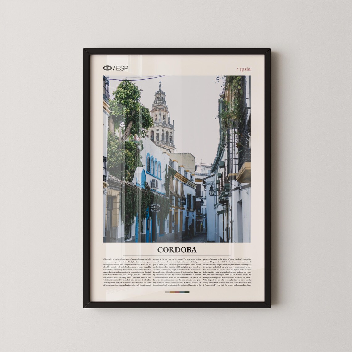 Cordoba Spain Old Town Street Photography Travel Decor Wall Art