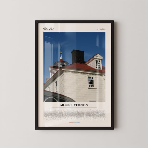 Mount Vernon Virginia Historic Colonial Estate Mansion Photo Poster