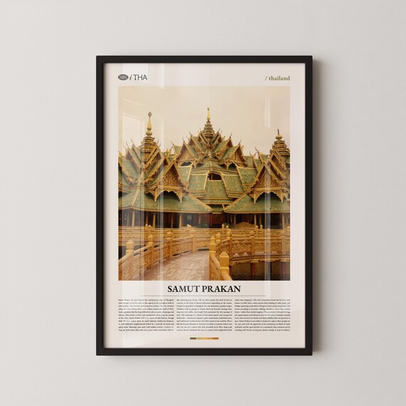 Samut Prakan Golden Thai Pavilion Thailand Temple Photo Poster