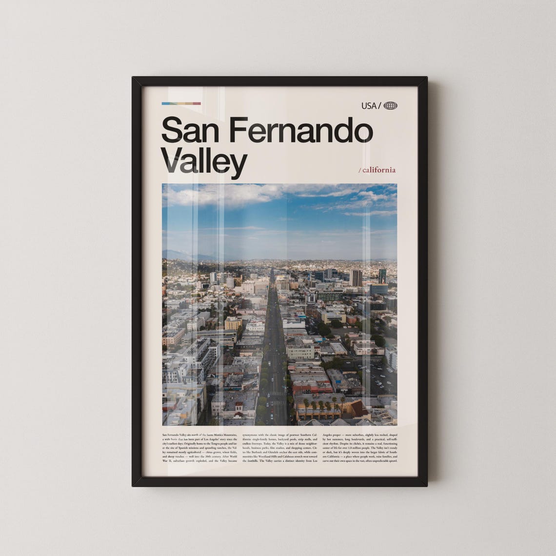 San Fernando Valley Print Wall Art Poster Photo