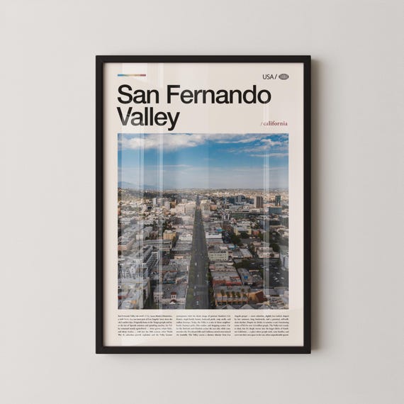 San Fernando Valley Print Wall Art Poster Photo