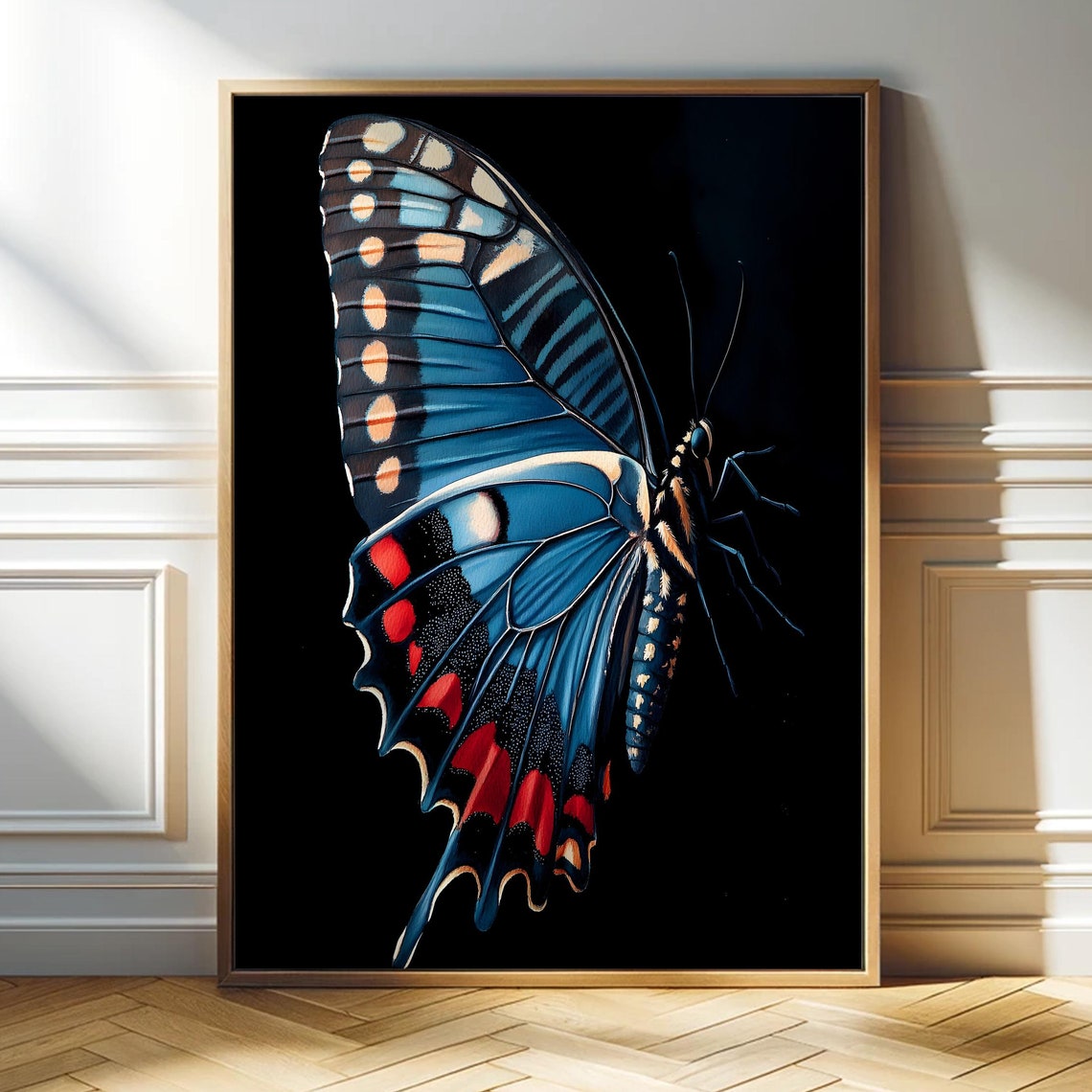 Butterfly Wall Art Butterfly Print Butterfly Wings Art Print Illustration Butterfly Poster Modern Butterfly Insect Wall Art