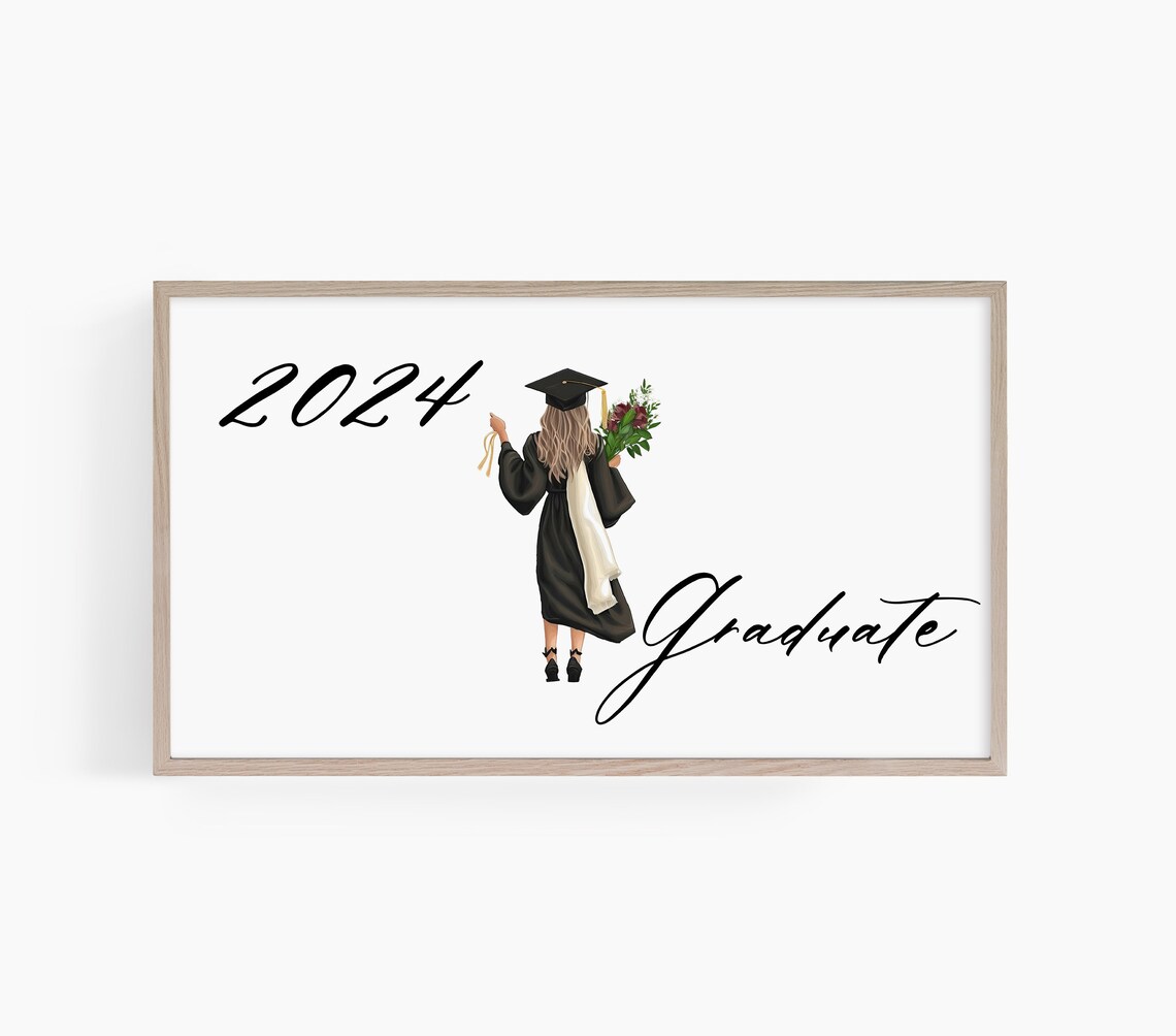 Graduation Frame TV Art, Class of 2024 Poster