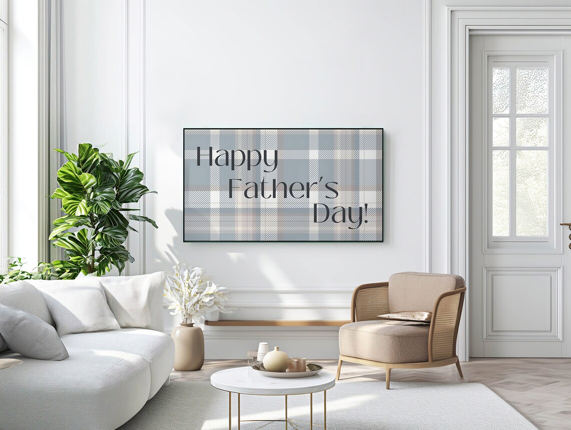 Happy Fathers Day Frame TV Art, Dad Gift Print - Image 2