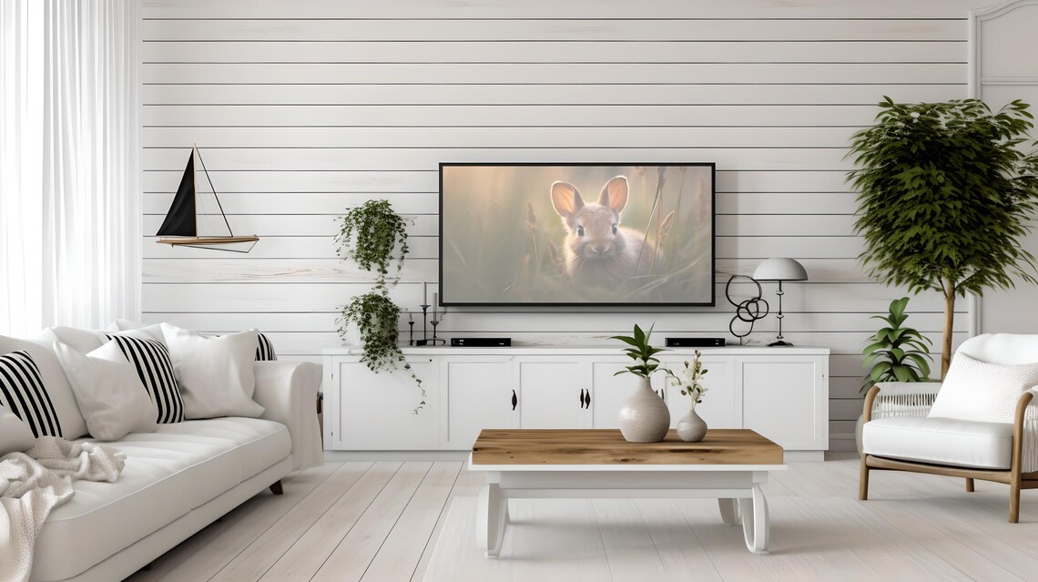 Baby Bunny in Sunlit Grass Golden Glow Cute Animal Photo Poster - Image 2