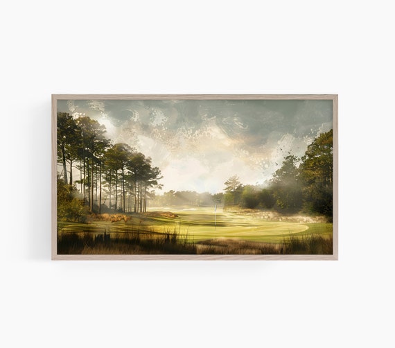 Golf Frame Tv Art Golf Tv Art Frame Tv Art Golf Frame Tv Man Cave Frame Tv Art Golf Tournament Party Tv Art T554