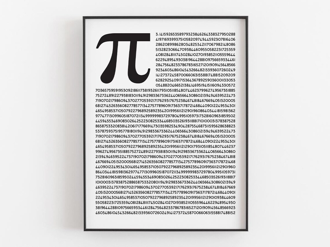 Accurate Pi Value Mathematics, Back To School Science Gift