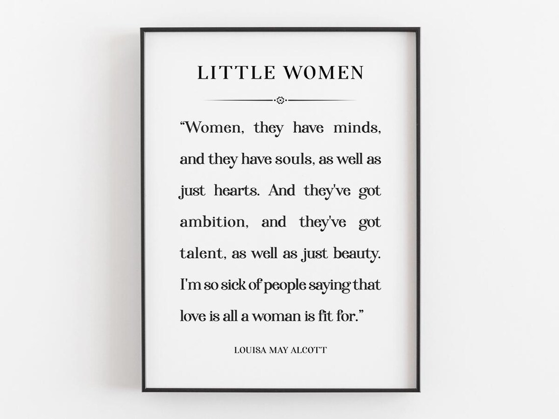 Women They Have Minds Quote, Feminist Decor