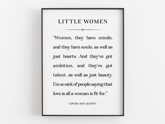 Women They Have Minds Quote, Feminist Decor